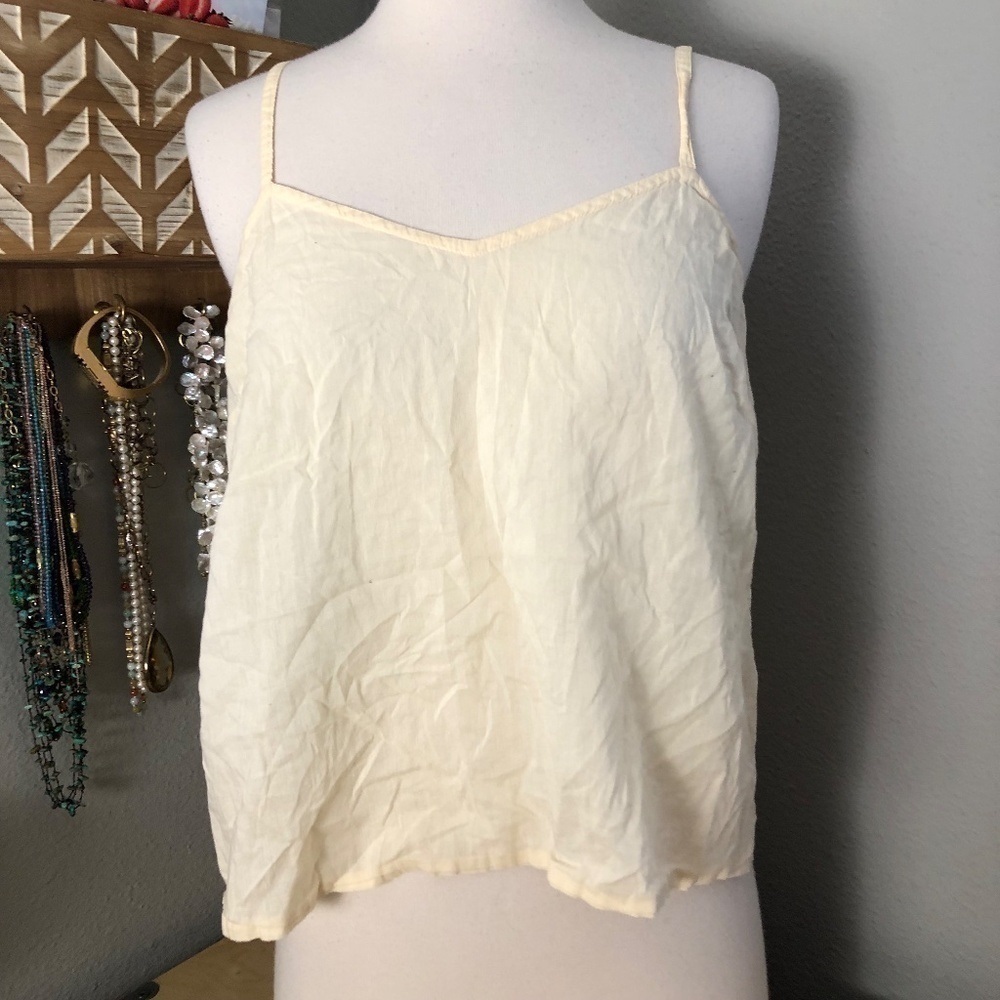 HOSS Intropia Buttercup Yellow V Neck Camisole Women's size S / M